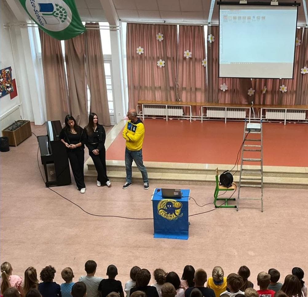 Photo from the presentation at Mario Martinolić Primary School