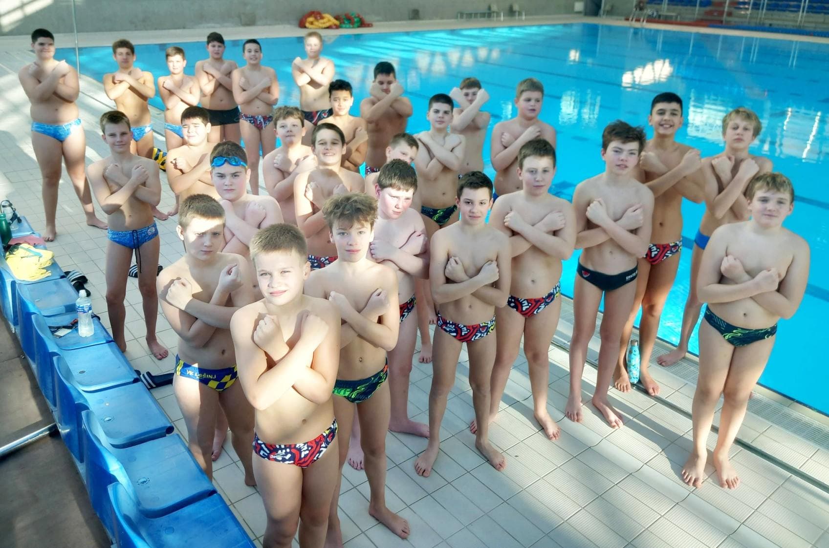 Group photo of boys at the PGŽ camp